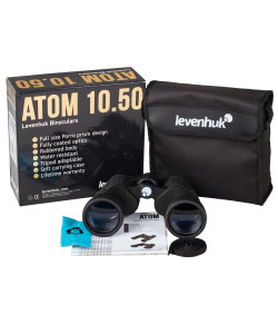 Levenhuk Atom 10x50  Kompaktne Porro prisma Veekindel binokkel