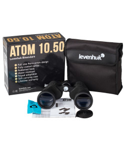 Levenhuk Atom 10x50  Kompaktne Porro prisma Veekindel binokkel
