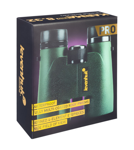 Levenhuk Karma PRO 8x32 Компактный, Влагостойкий, Карманный Бинокль с Призмой Руф