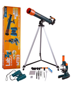 Levenhuk LabZZ MTB3 mikroskoobi & teleskoobi & binokli komplekt koos eksperimentaalse komp