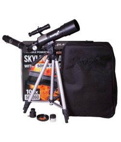 Телескоп Levenhuk Skyline Travel Sun 50 50/360 <135x с включенным рюкзаком и солнцезащитны