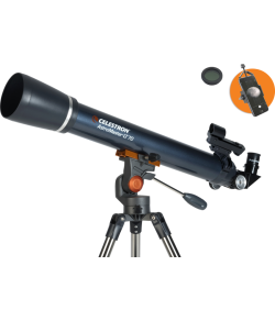 Celestron Astromaster LT 70AZ with Phone Adapter and Moon Filter