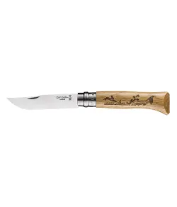 Opinel N&deg;08 roostevabast terasest tamme nuga Animal Hare