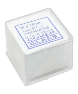 katteklaasid, 18x18 mm