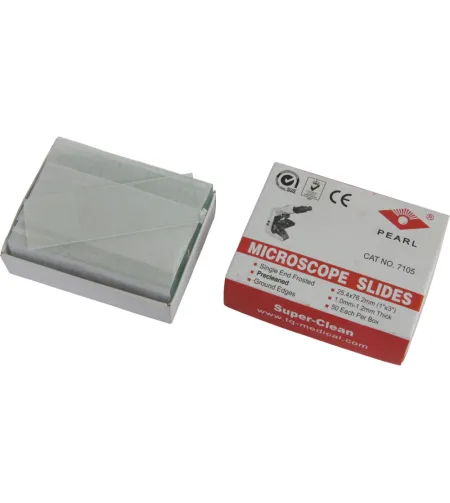 Mikroskoobi alusklaasid, matt, 50 tk. 26x76mm