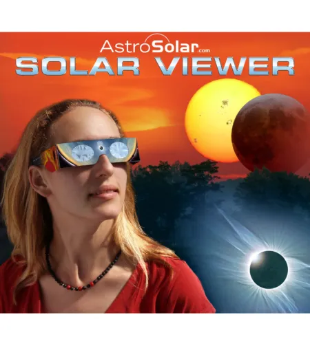 Solar Viewer AstroSolar® Silver/Gold очки для наблюдения за солнечным затмением