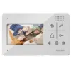 4" simple video door phone, door unlock, PW02 adapter, WHITE