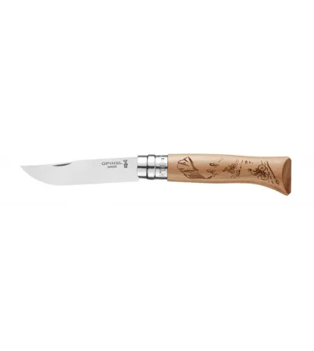 Opinel N&deg;08 Stainless Steel Engraving Hiking