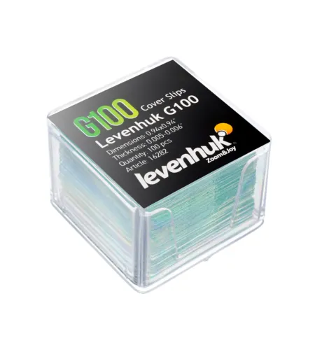 Levenhuk G100 Cover Slips, 100 pcs