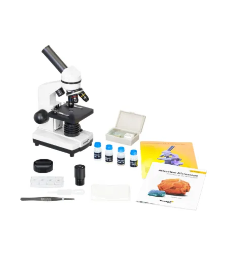 Microscope Levenhuk Rainbow 2L Moonstone 40x-400x with experiment kit K50