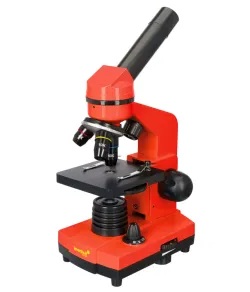 Microscope Levenhuk Rainbow 2L Orange 40x-400x with experiment kit K50