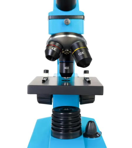 Mikroskoop Levenhuk Rainbow 2L PLUS Taevasinine 64x - 640x koos eksperimendi komplektiga K