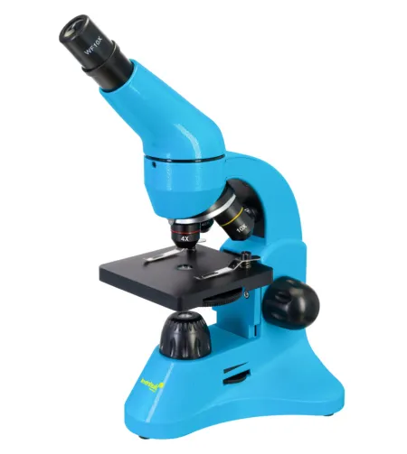 Mikroskoop Levenhuk Rainbow 50L Taevasinine 40x - 800x koos eksperimentaalse komplektiga K