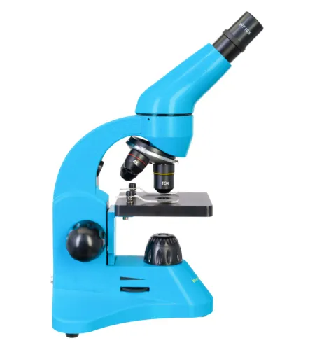 Mikroskoop Levenhuk Rainbow 50L Taevasinine 40x - 800x koos eksperimentaalse komplektiga K