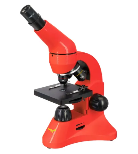 Mikroskoop Levenhuk Rainbow 50L Oranž 40x - 800x koos eksperimentaalse komplektiga K50