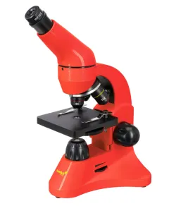 Microscope Levenhuk Rainbow 50L PLUS Orange 64x–1280x with experimental kit K50