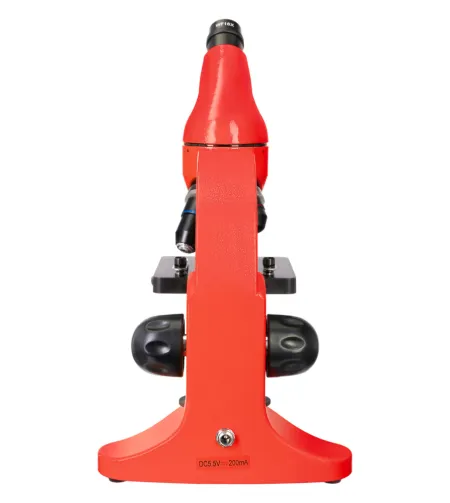 Mikroskoop Levenhuk Rainbow 50L PLUS Oranž  64x–1280x koos eksperimentaalse komplektiga K5