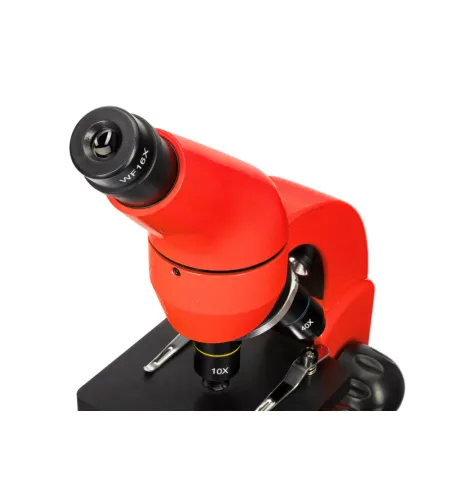 Mikroskoop Levenhuk Rainbow 50L PLUS Oranž  64x–1280x koos eksperimentaalse komplektiga K5