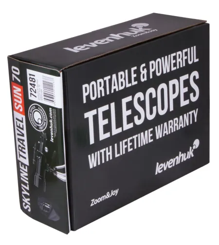 Телескоп Levenhuk Skyline Travel Sun 70 70/400 <140x с рюкзаком и солнцезащитным фильтром