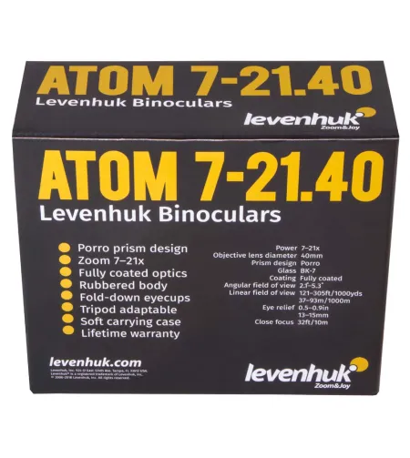 Levenhuk Atom 7–21x40 Binocular