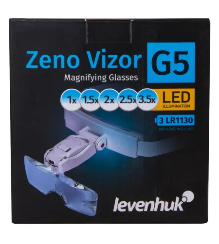 Levenhuk Zeno Vizor G5 Magnifying Glasses 1/1.5/2/2.5/3.5x