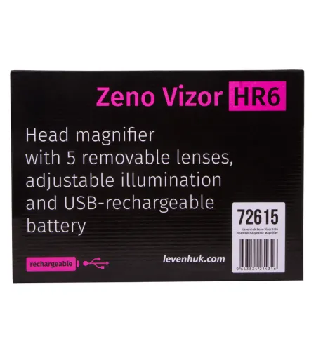 Levenhuk Zeno Vizor HR6 Head Rechargeable Magnifier 1.5x/2x/2.5x/3x/3.5x/8x