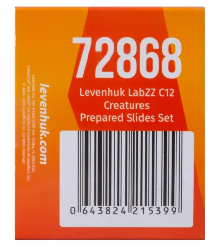 Valmistatud slaidide komplekt Levenhuk LabZZ C12 olendid