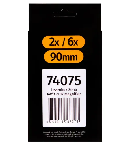 Настольная Лупа Levenhuk Refit ZF17 90 мм 2x- 6x