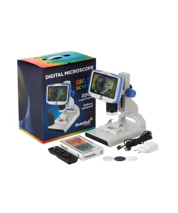 Microscope, Levenhuk Rainbow 7x-200x, DM500 LCD Digital