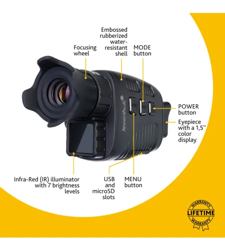 Levenhuk Halo 13x Öise nägemisega digitaal monokkel