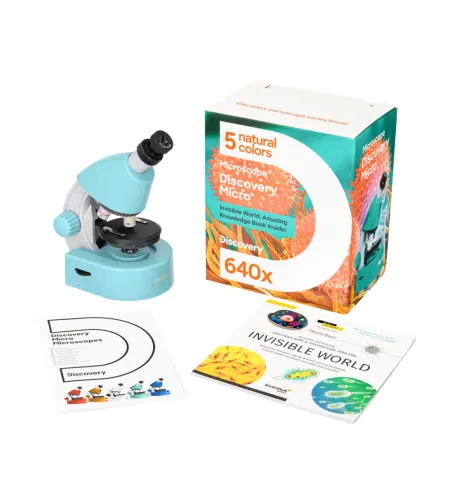 Microscope, Discovery Micro Marine, 40x-640x, with book