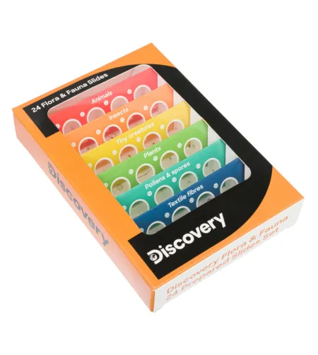 Discovery Flora & Fauna 24 Prepared Slides Set