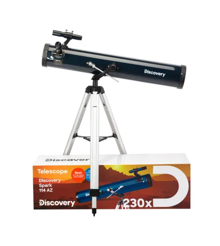 (EN) Discovery Spark 114 AZ Telescope with book
