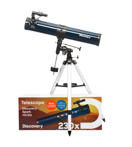 (EN) Discovery Spark 114 EQ Telescope with book