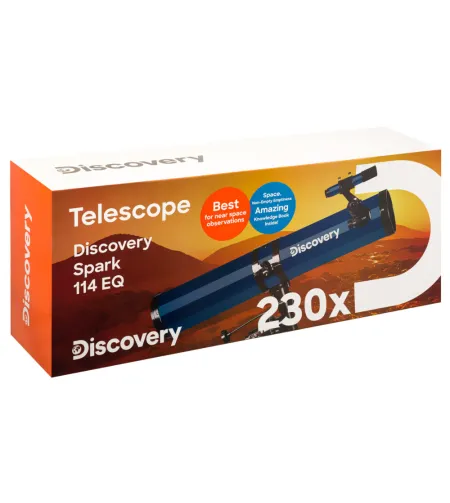 (EN) Discovery Spark 114 EQ Telescope with book