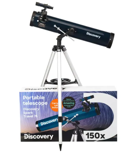 (EN) Discovery Spark Travel 76 Telescope with book