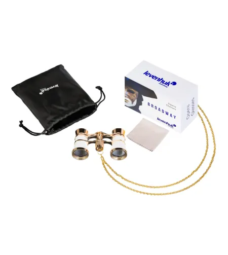 Teatri binokkel, valge ketiga Levenhuk Broadway 325B