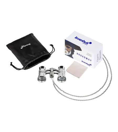 Teatri binokkel, hõbedane ketiga Levenhuk Broadway 325B