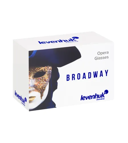 Teatri binokkel, valge Levenhuk Broadway 325E