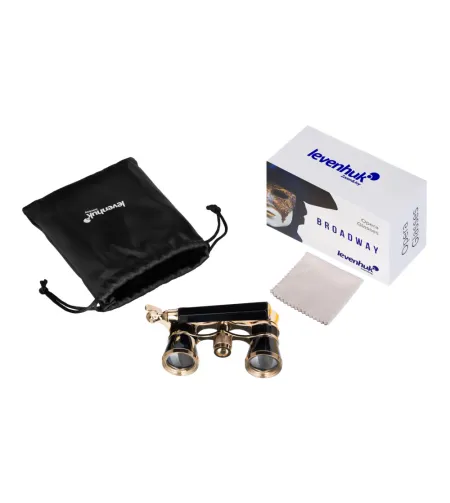 Levenhuk Broadway 325E teatri binokkel, must