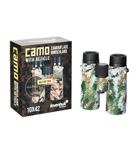 Levenhuk Camo Dots 10x42 binokkel koos võrega
