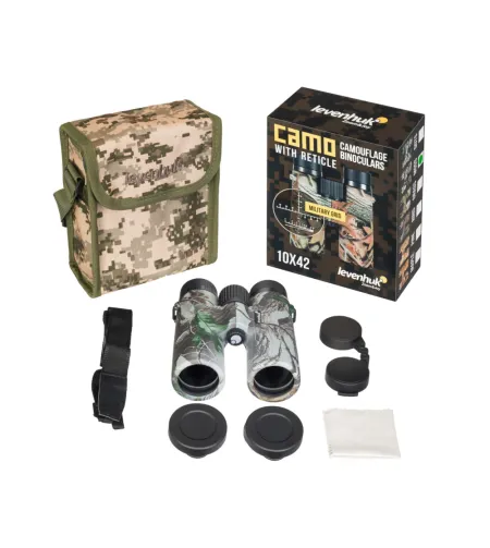 Levenhuk Camo Dots 10x42 binokkel koos võrega