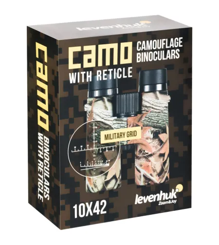 Levenhuk Camo Dots 10x42 binokkel koos võrega
