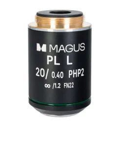 Objektiiv MAGUS 20HP 20x/0.40 Plan L faas PHP2 ∞/1.2 WD 8.0 mm