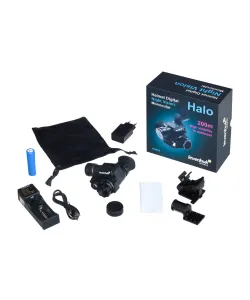 Монокуляр цифровой ночного видения Levenhuk Halo NVM20 Helmet, с креплением на шлем