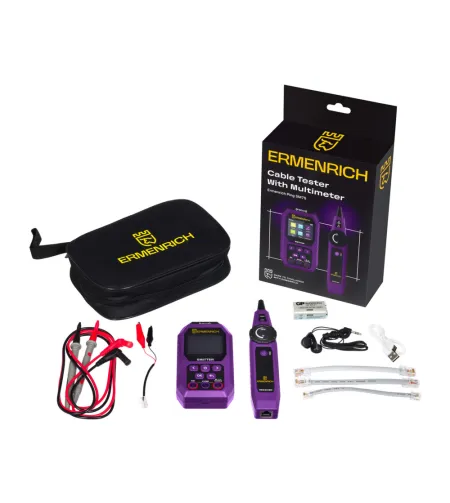 Ermenrich Ping SM75 Cable Tester With Multimeter