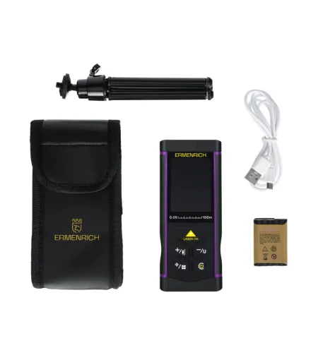 Лазерная рулетка Ermenrich PRO LR100, с камерой