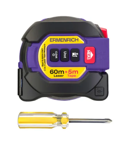 Ermenrich Reel SLR600 PRO 3-in-1 Laser Tape Measure