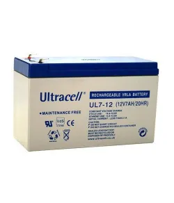 Ultracell UL7-12 (12V 7Ah 20HR) VRLA