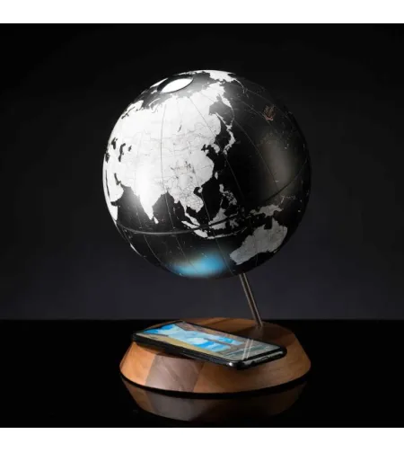 Desk globe Zoffoli with integrated wireless charging Bridge Black